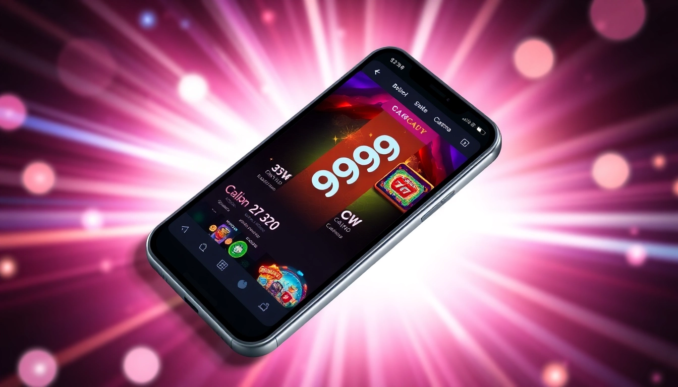 CK999 app interface showing live casino games and betting options on a smartphone for seamless gaming experience.