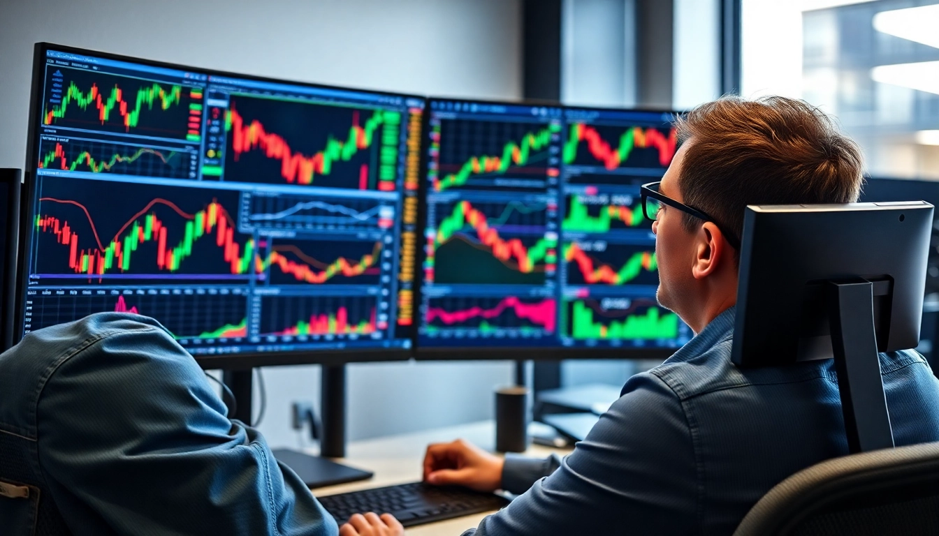 Trading view platform displaying dynamic market charts and analysis tools for traders and investors